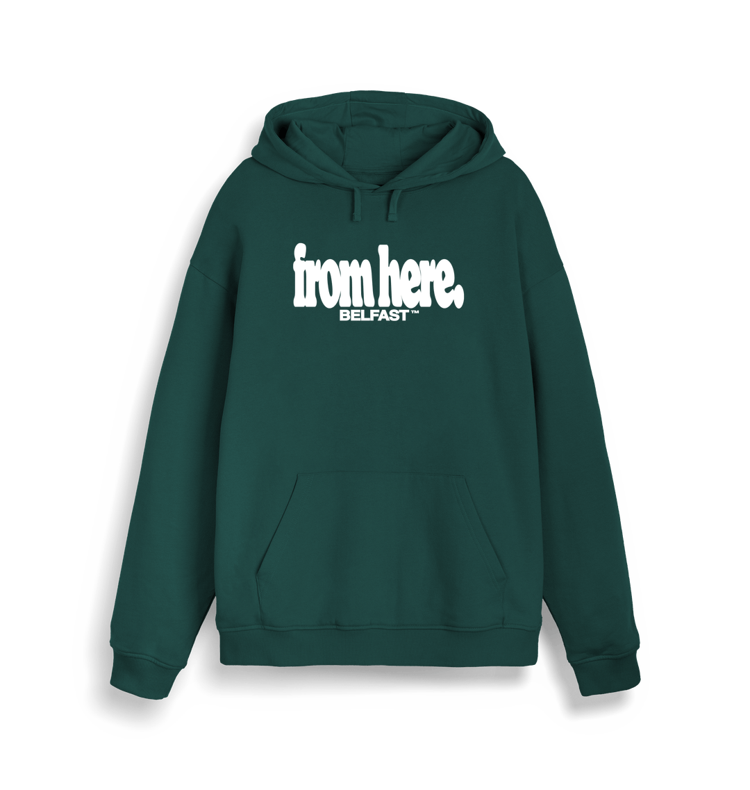 Glazed Green Printed Sweater Front