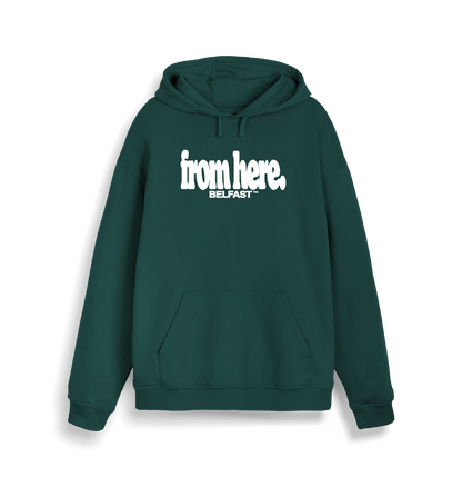 Glazed Green Printed Sweater Front
