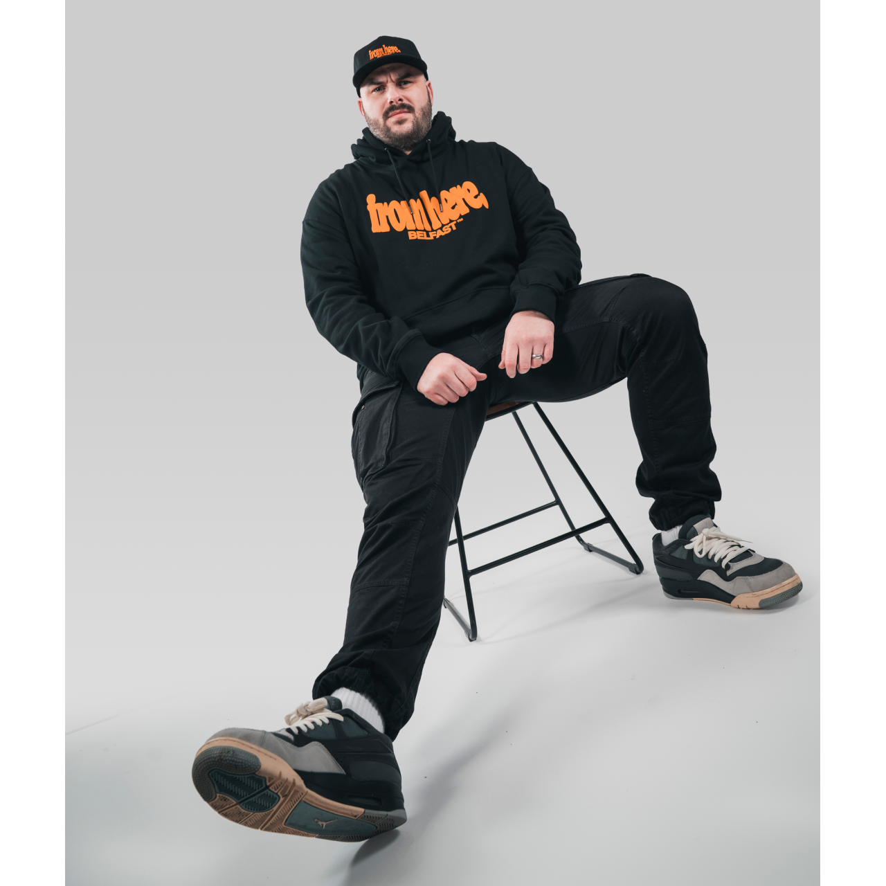 From Here Belfast Black Hoodie