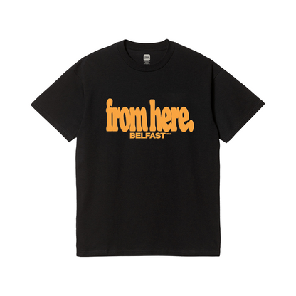 From Here Belfast Black T-Shirt
