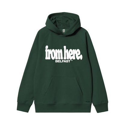 From Here Glazed Green Hoodie