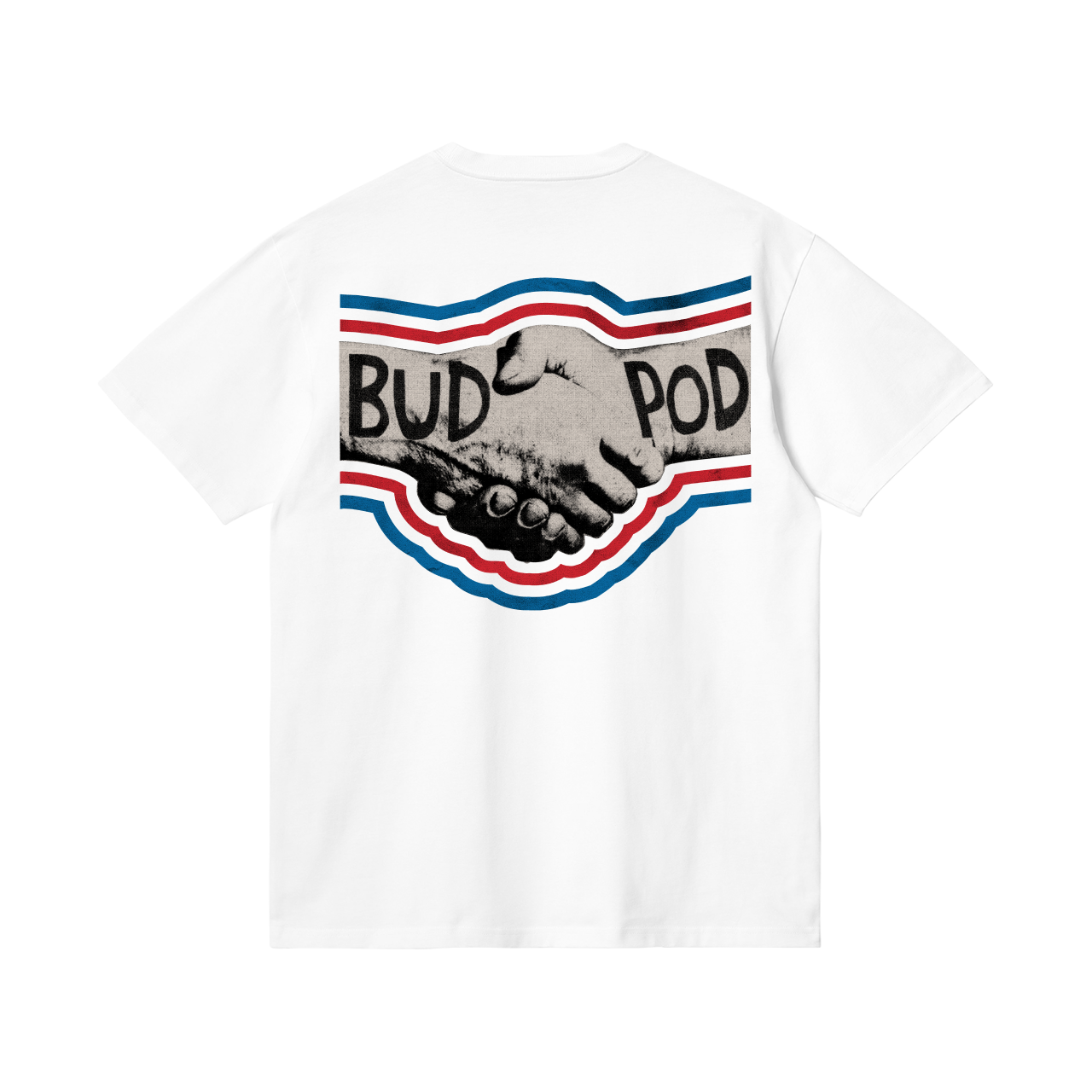 Budpod Retro Logo White T-Shirt