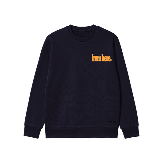 From Here Navy Sweatshirt