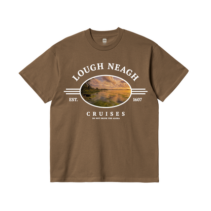 Lough Neagh Cruises Faded Brown T-Shirt