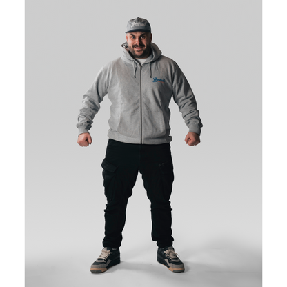 General Apparel Co. Grey Marl Zip Hood