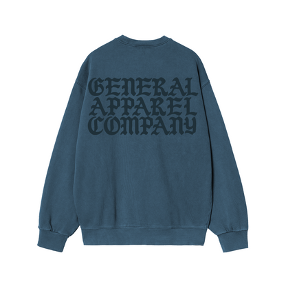 General Apparel Co. Stonewashed Denim Sweatshirt