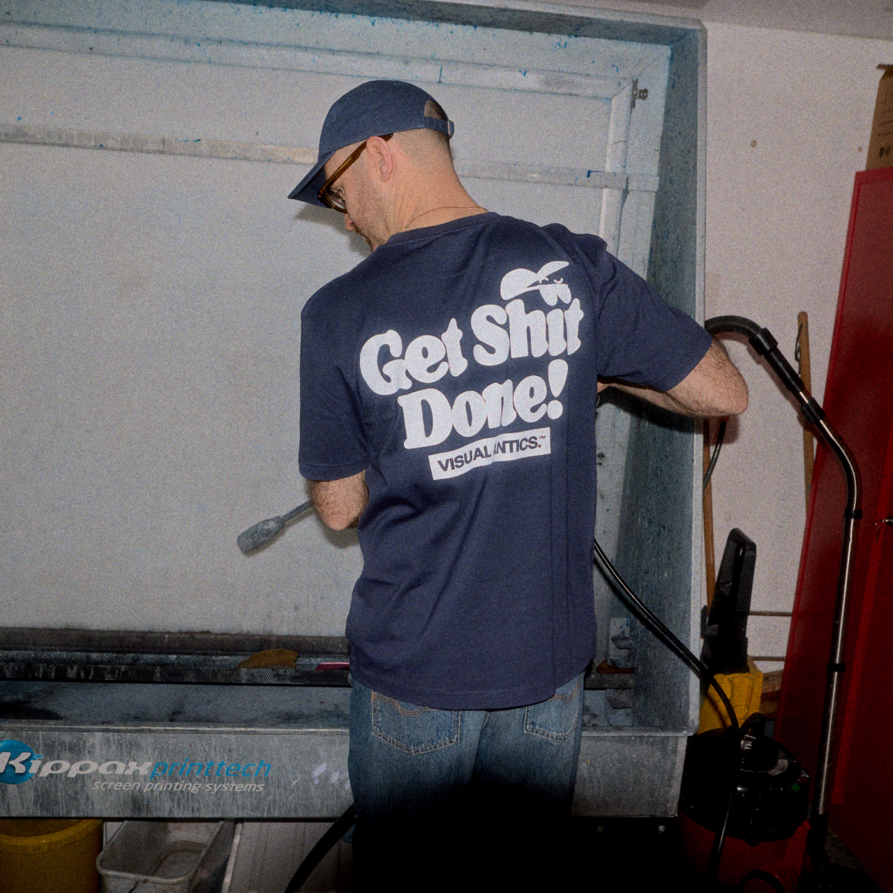Get Shit Done VA Mucker Navy T-Shirt