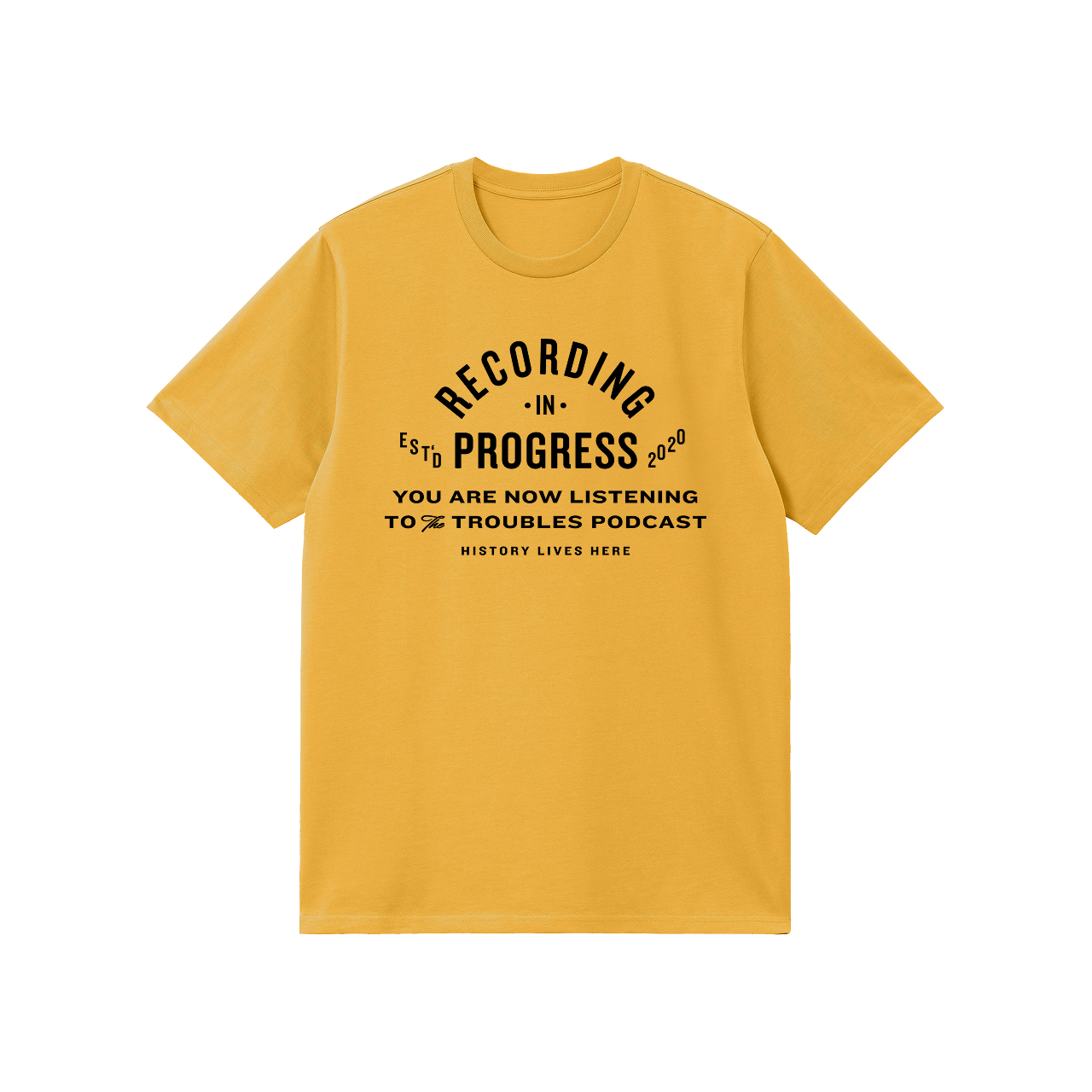History Lives Here Faded Mustard T-Shirt