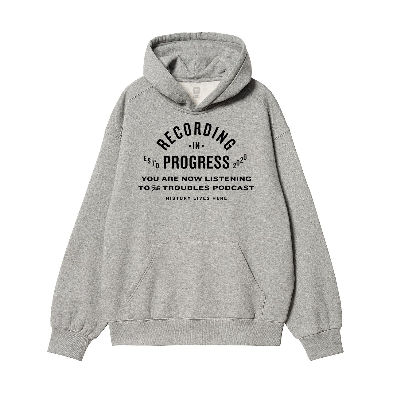 History Lives Here Grey Hoodie