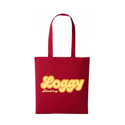 Helens Log Loggy Red Tote