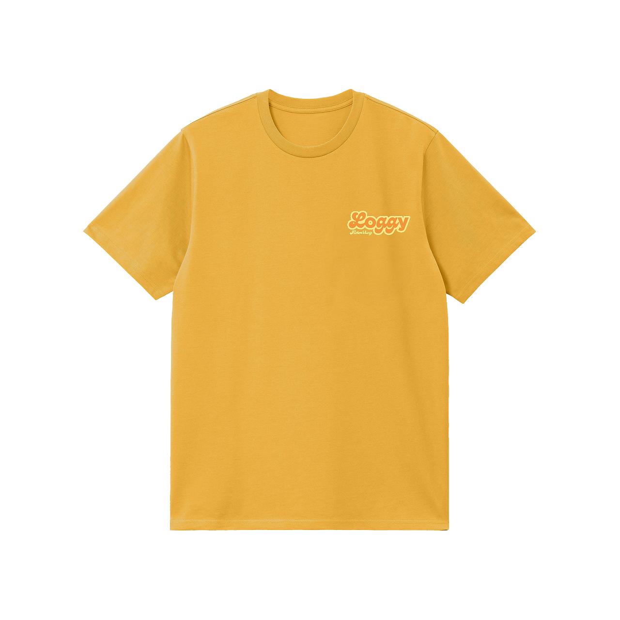 Helens Log Loggy Faded Mustard T-Shirt