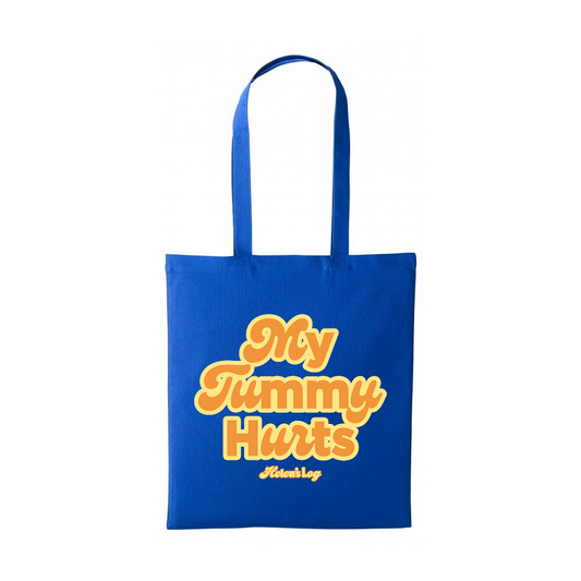 Helens Log My Tummy Hurts Sapphire Tote