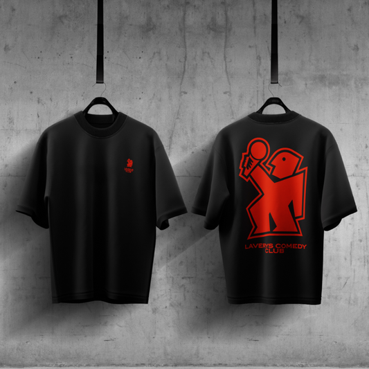 Laverys Comedy Club Laughing Man Black T-Shirt