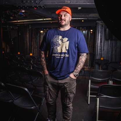 Laverys Comedy Club Laughing Man Navy T-Shirt