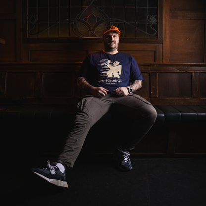 Laverys Comedy Club Laughing Man Navy T-Shirt