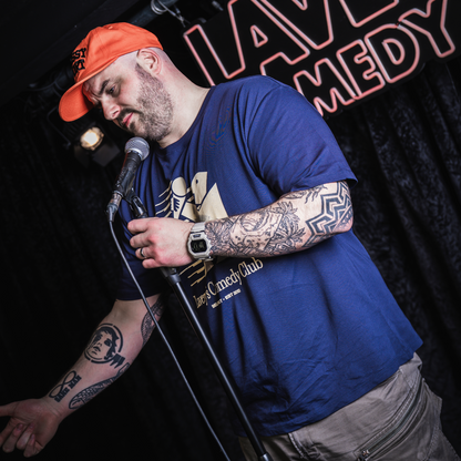 Laverys Comedy Club Laughing Man Navy T-Shirt