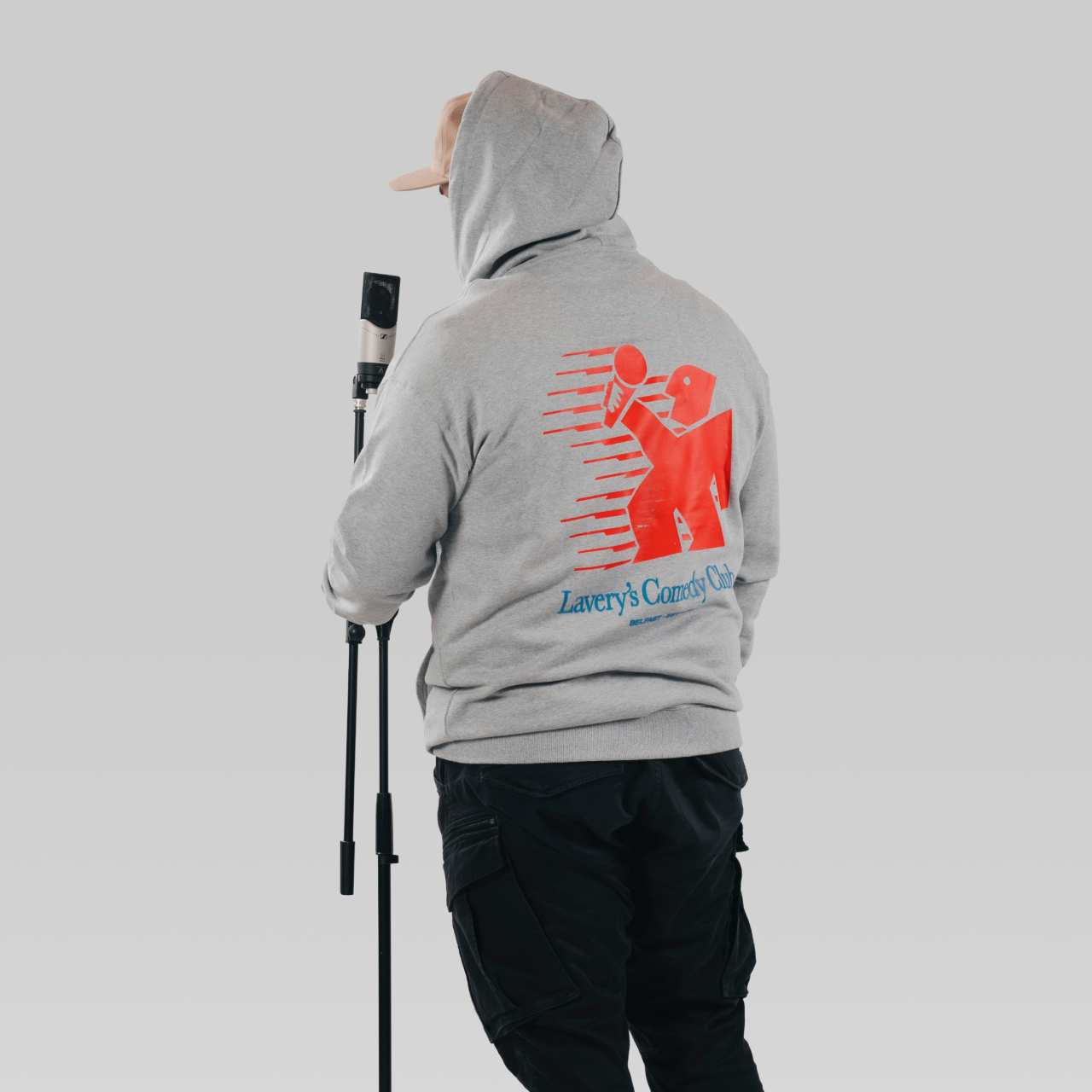 Laverys Comedy Sports Club Grey Marl Hoodie