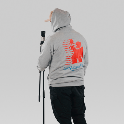 Laverys Comedy Sports Club Grey Marl Hoodie