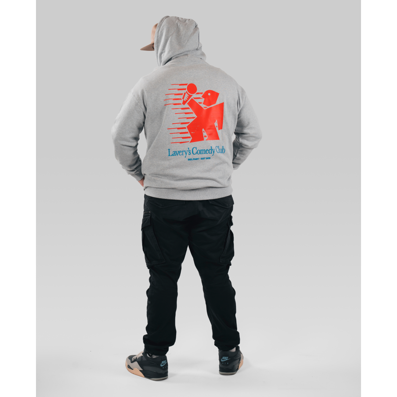 Laverys Comedy Sports Club Grey Marl Hoodie