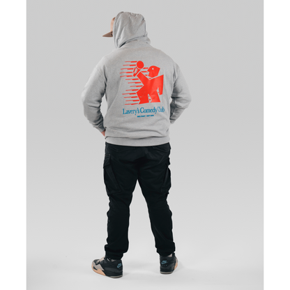 Laverys Comedy Sports Club Grey Marl Hoodie