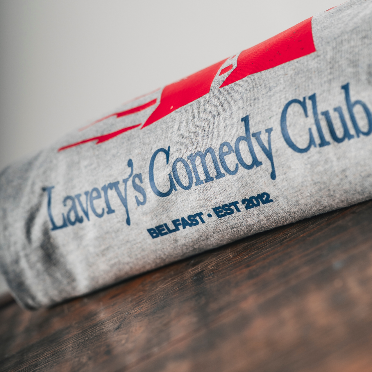 Laverys Comedy Sports Club Grey Marl T-Shirt