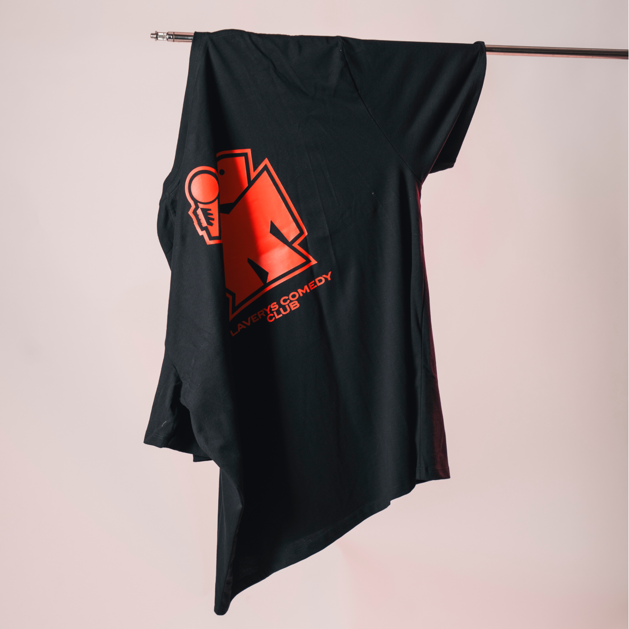Laverys Comedy Club Laughing Man Black T-Shirt