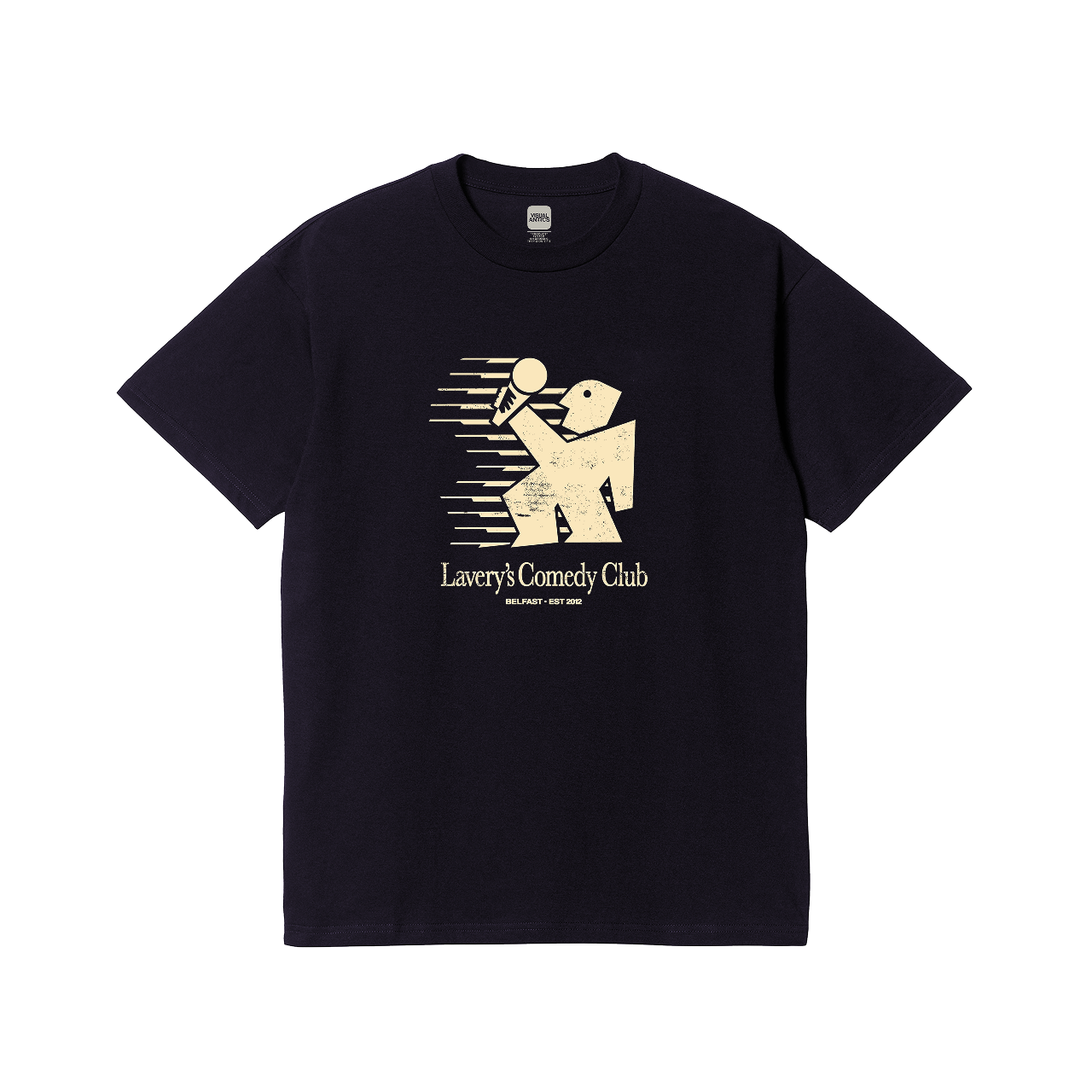 Laverys Comedy Club Laughing Man Navy T-Shirt