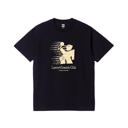 Laverys Comedy Club Laughing Man Navy T-Shirt
