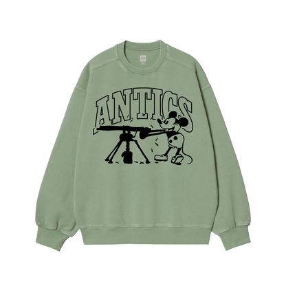 Machine Gun Micky Sage Green Sweatshirt