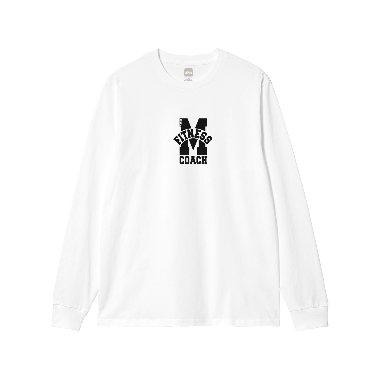 Missile Fitness White Long Sleeve Coach T-Shirt