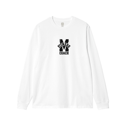 Missile Fitness White Long Sleeve Coach T-Shirt