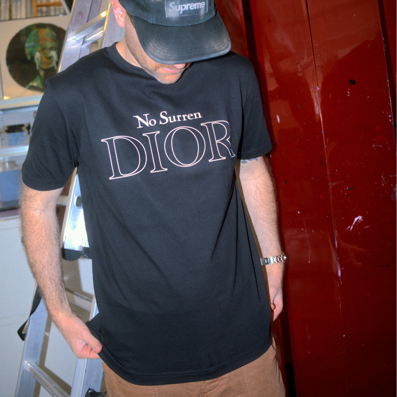 NoSurrenDior Black T-Shirt