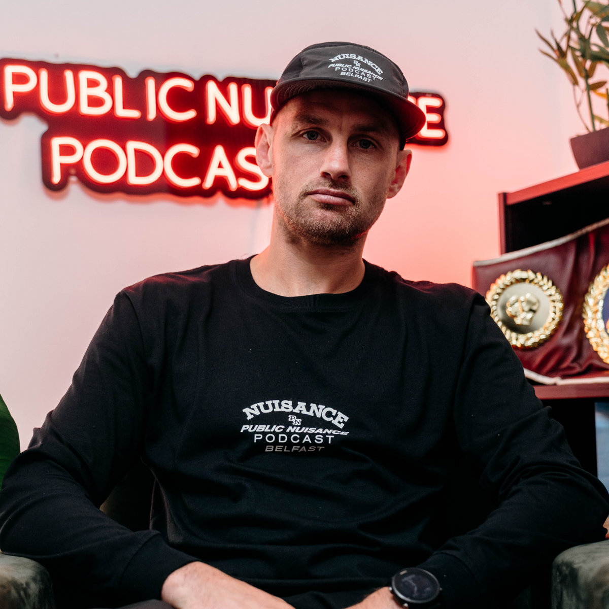 Public Nuisance Podcast Black Long Sleeve T-Shirt