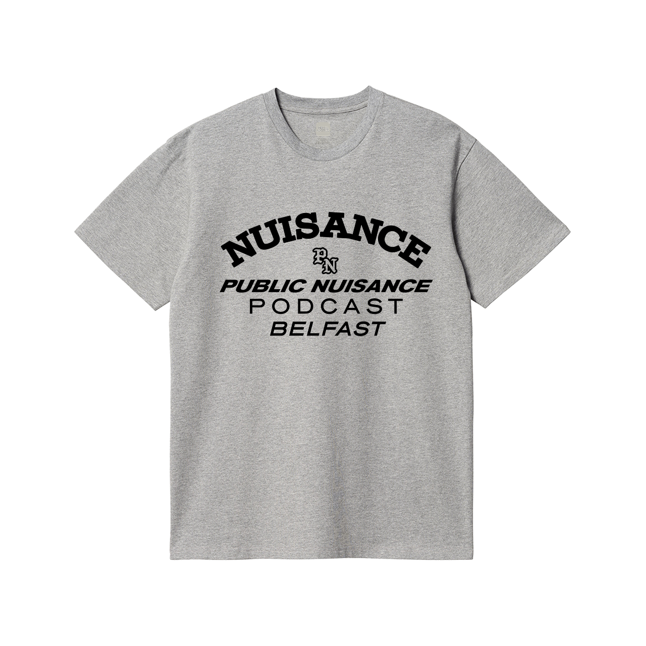 Public Nuisance Podcast Light Heather T-Shirt