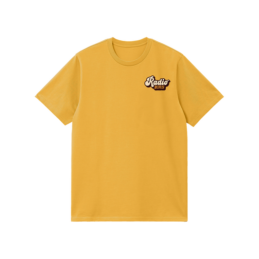 Radio Rufus Faded Mustard Logo T-Shirt