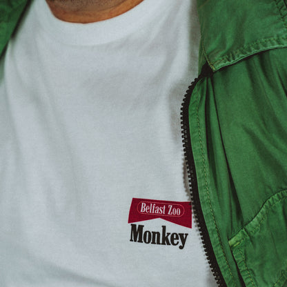 Smoking Monkey Classic White T-Shirt