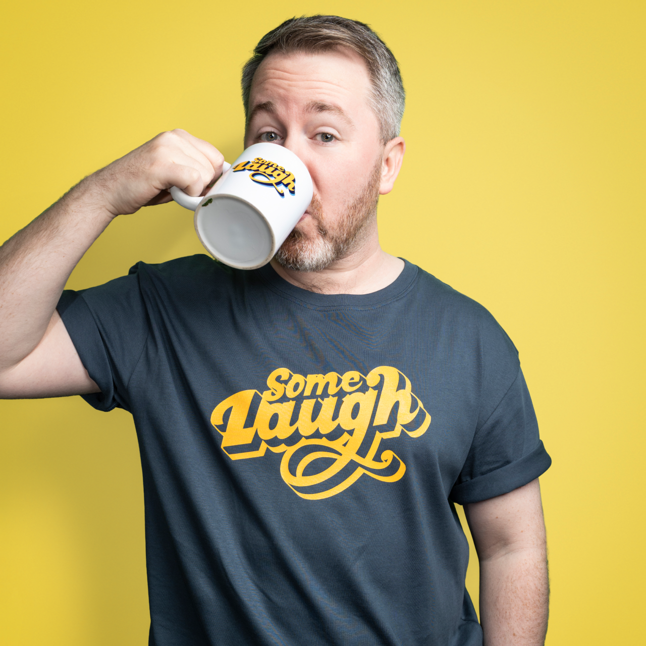 Some Laugh Podcast Denim Blue T-Shirt