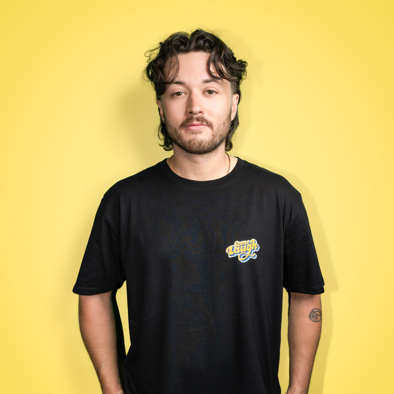 Some Laugh Podcast Black T-Shirt