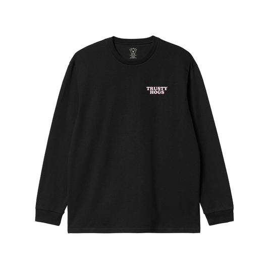 Trusty Hogs Black Long Sleeve T-Shirt