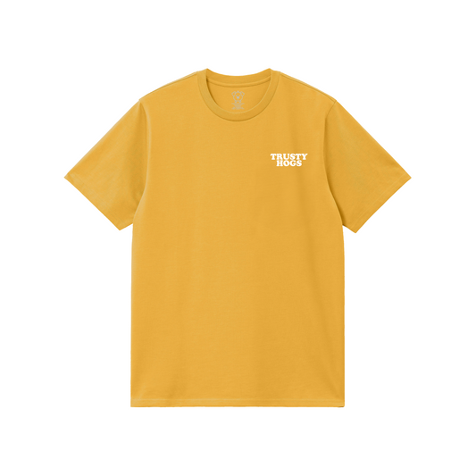 Trusty Hogs Faded Mustard T-Shirt