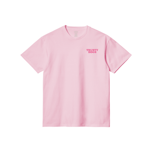 Trusty Hogs Faded Pink T-Shirt