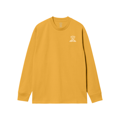 Trusty the Trusty Hogs Faded Mustard Long Sleeve T-Shirt