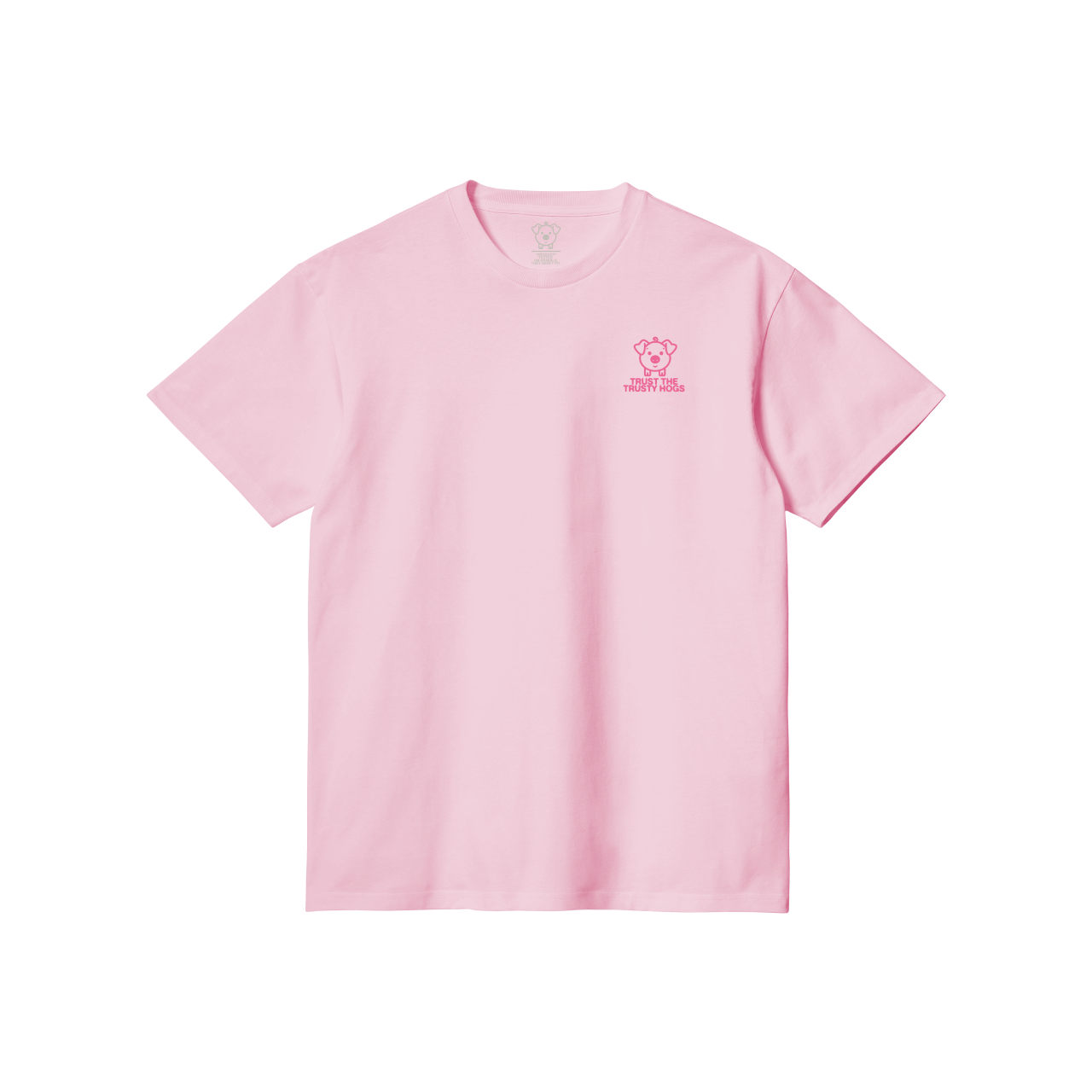 Trusty the Trusty Hogs Faded Pink T-Shirt