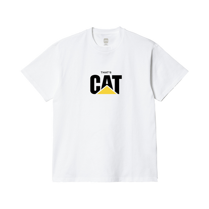 That's CAT White T-Shirt