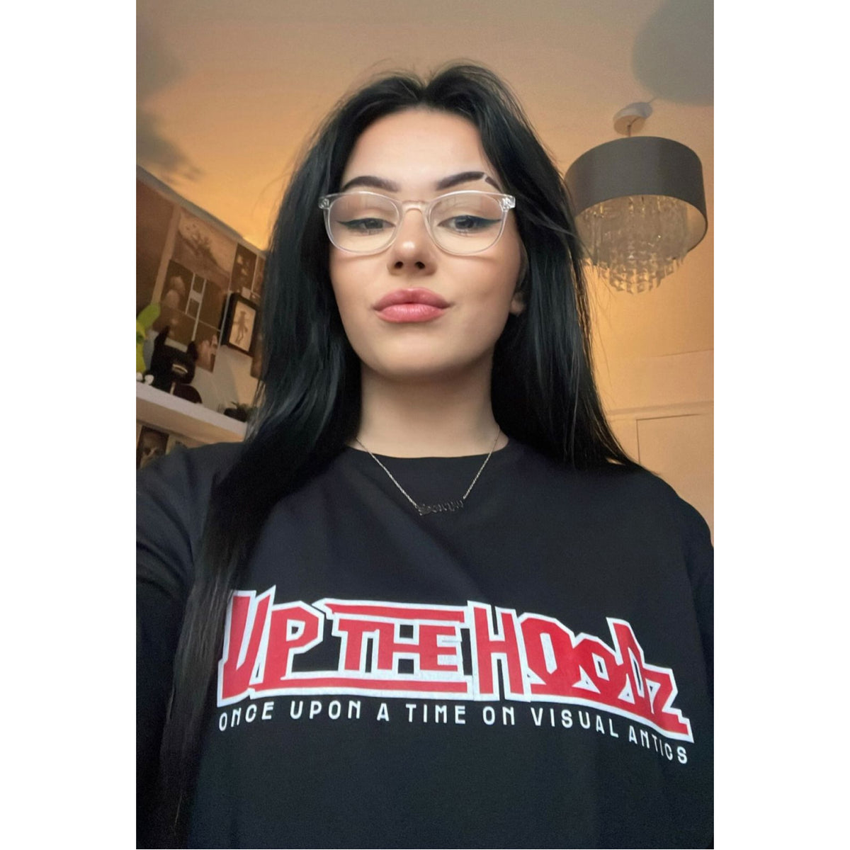 Up The Hoodz Classic Black T-Shirt