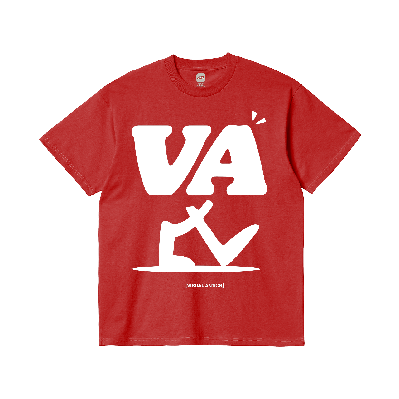 Walking Legs Red Heavy T-Shirt