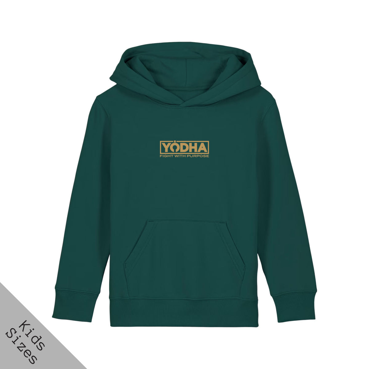 Yodha Bucky Green Kids Hoodie