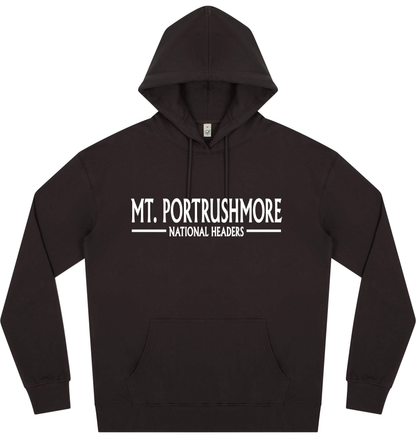 Faded Black Printed Hoody Front