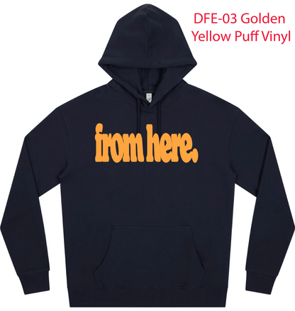 French Navy Printed Hoody Front