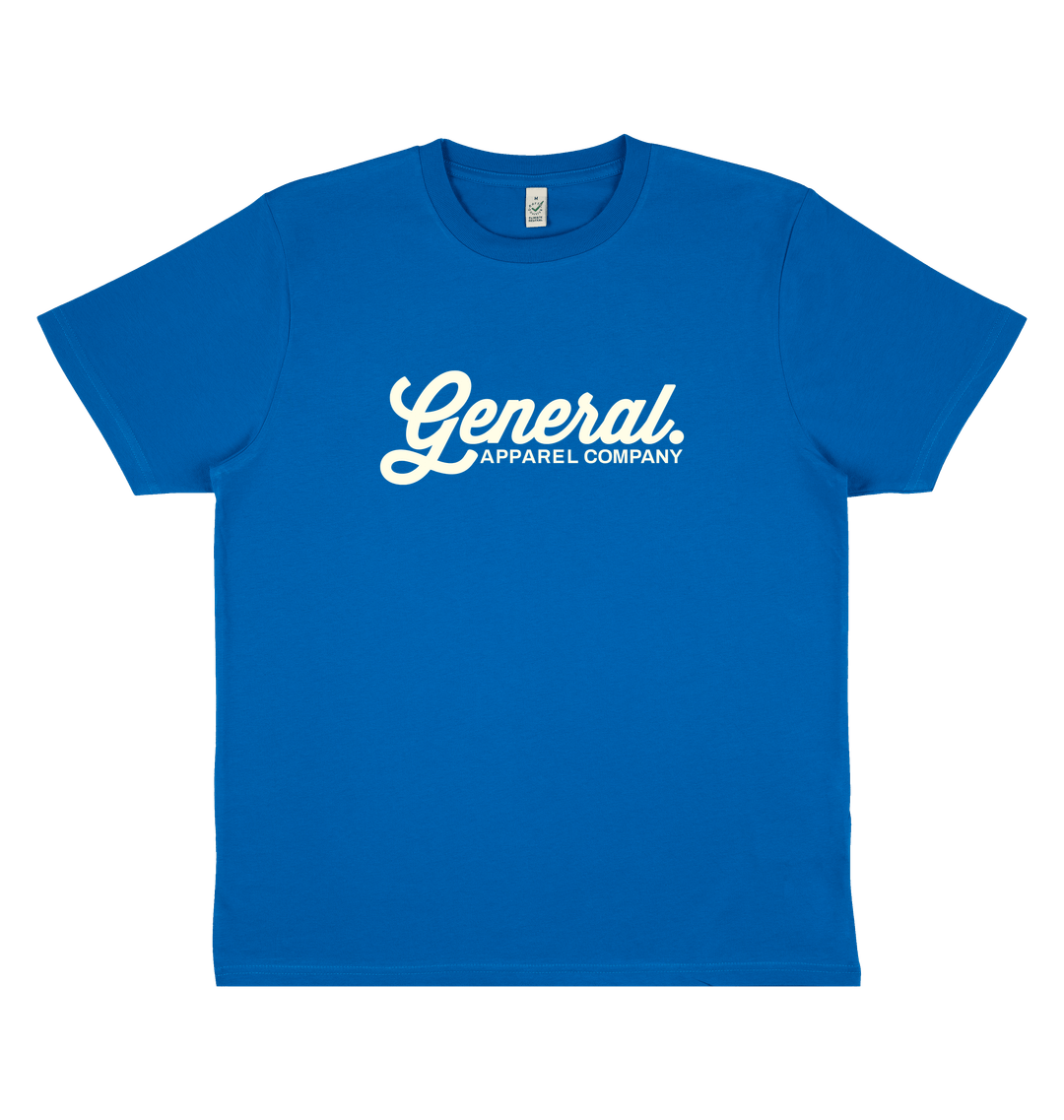 Bright Blue Printed T-shirt Front